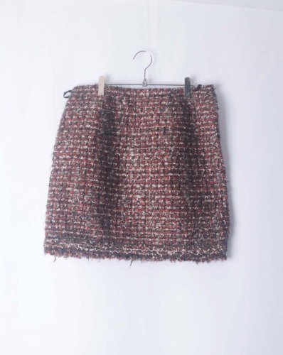 23ku tweed skirt(jules tournier fabric)