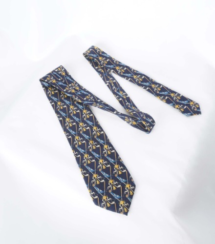 FENDI silk neck tie(Italy made)
