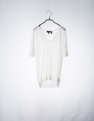theory linen knit top