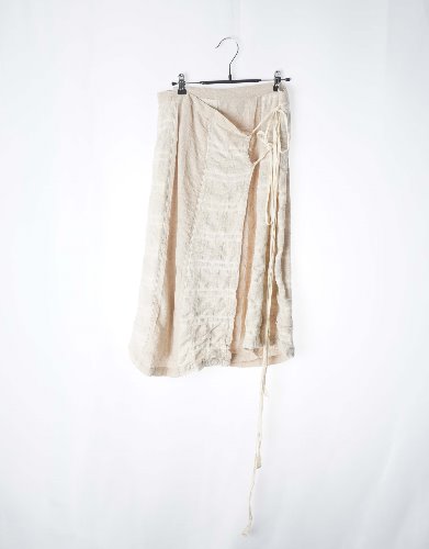 ARMEN linen wrap skirt(France made)