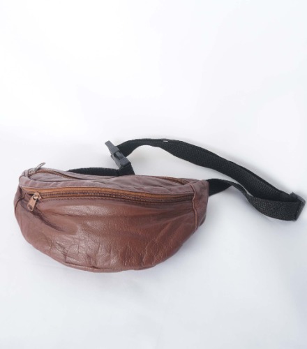 Italy made leather hip sac