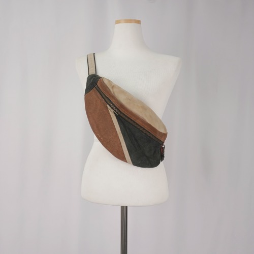 Suede leather hip sac